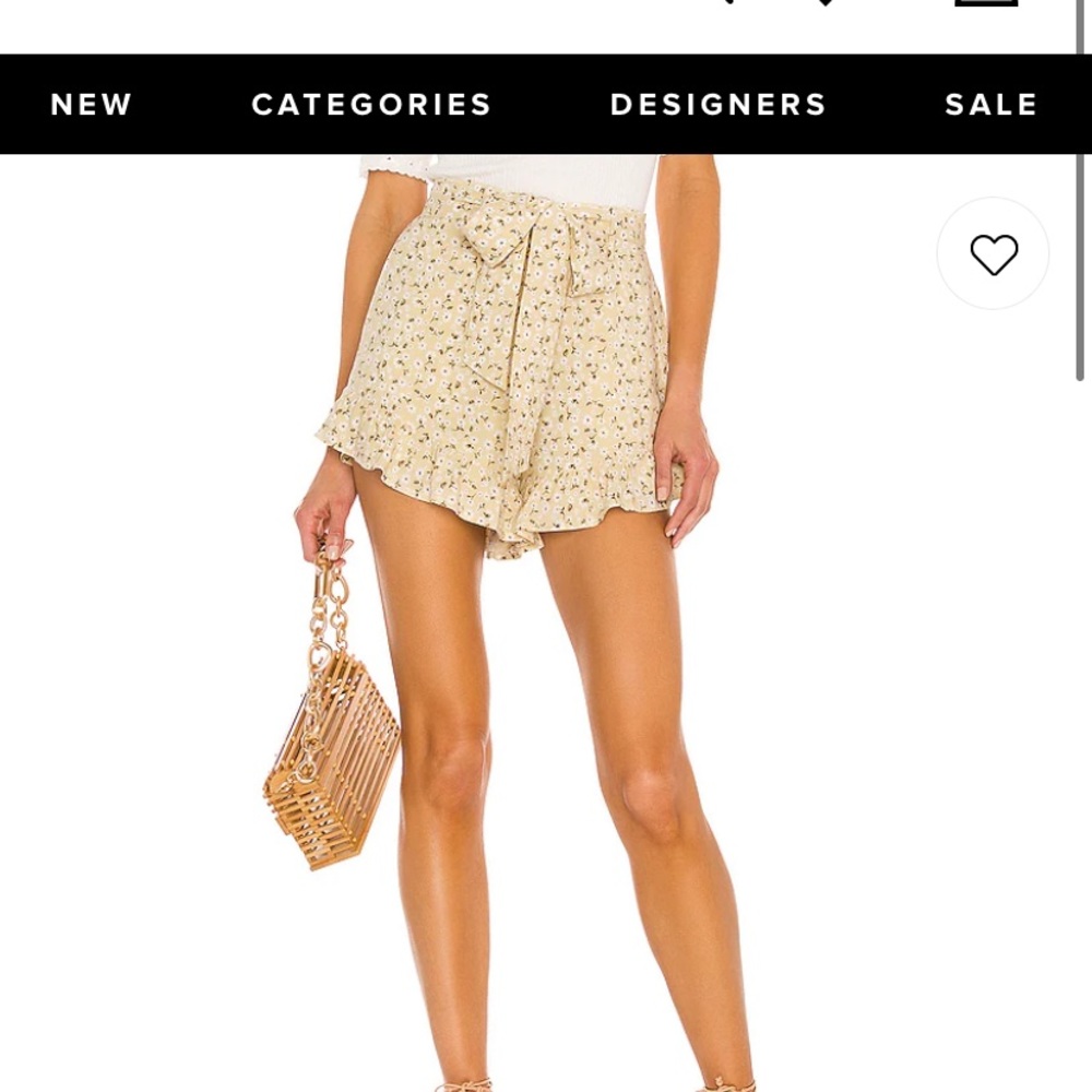 Majorelle Giovanna short in Savannah tan floral